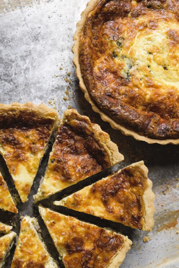 Deep-Dish Quiche with Mushrooms, Bacon and Gruyère