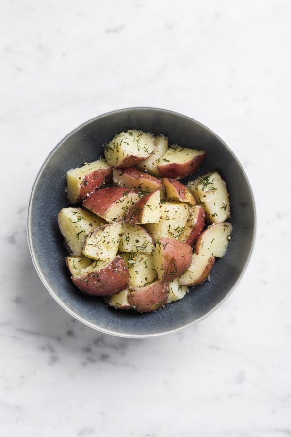 Steamed Potatoes with Fresh Dill