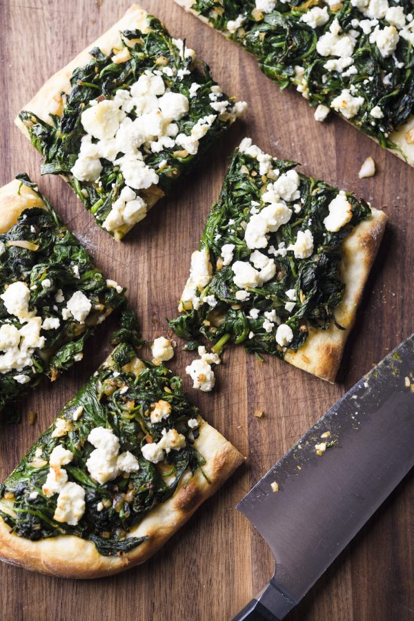 Spinach and Feta Flatbreads