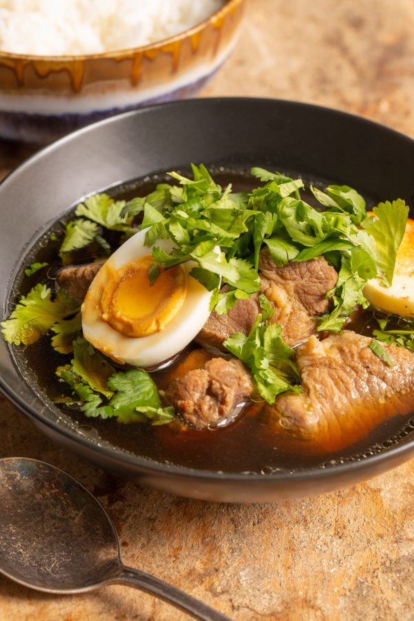 Thai Braised Pork and Eggs with Star Anise and Cinnamon (Moo Palo)