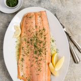 Oven-Poached Salmon with Thyme, Dill and Vermouth