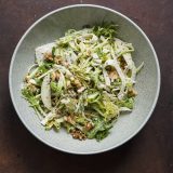 Celery Root and Frisée Salad with Mustard and Capers