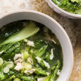 Ginger Chicken and Bok Choy Soup
