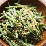 Green Beans with Georgian Mint–Green Chili Relish