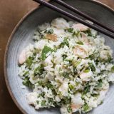 Jasmine Rice and Herb Salad with Shrimp Vertical