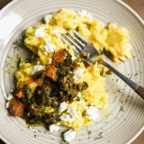 Turkish Scrambled Eggs with Spicy Tomatoes and Capers (Menemen)