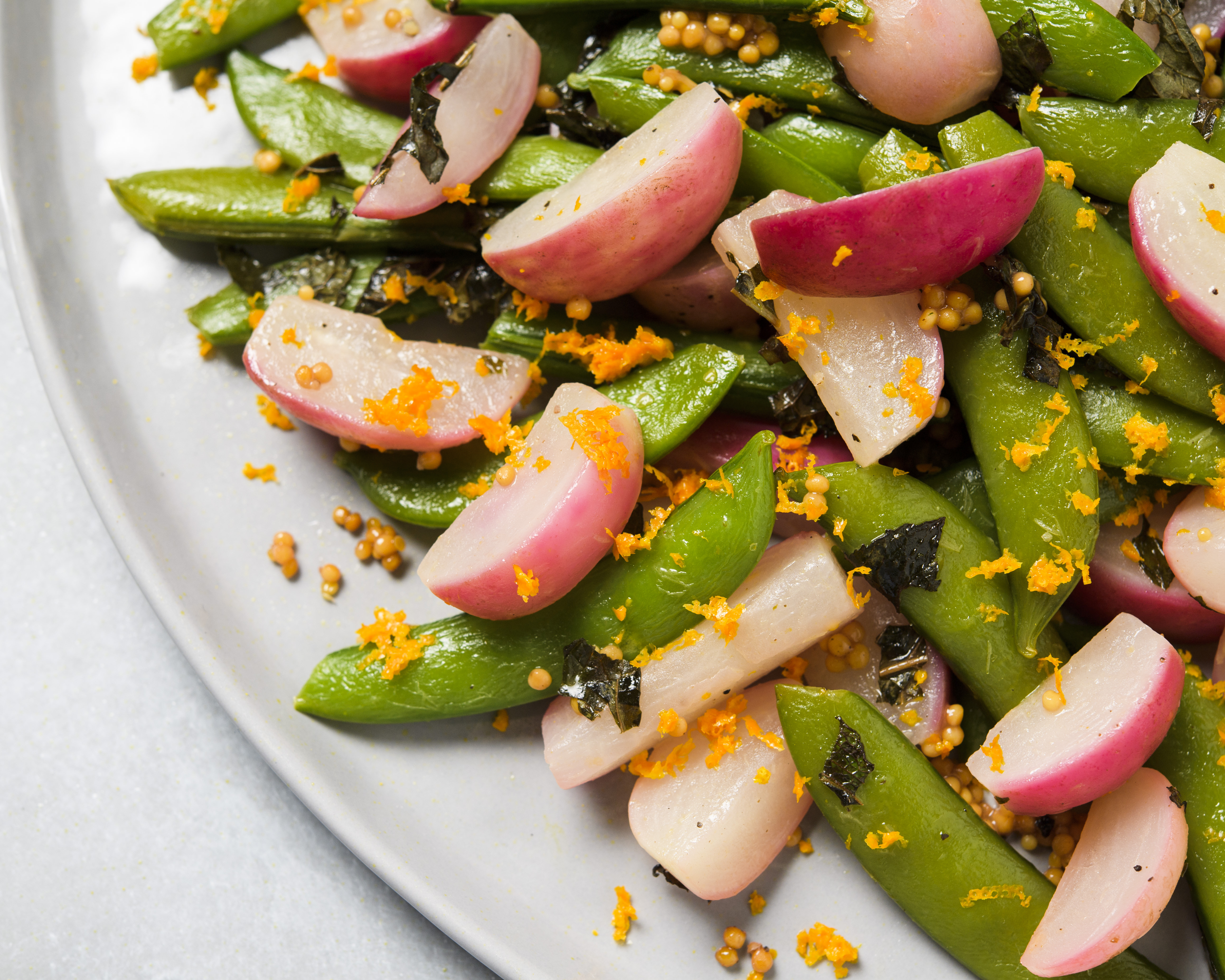 Best Minty Radishes and Snap Peas Recipe - How to Make Minty